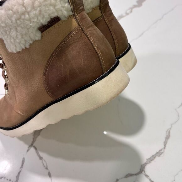 Cole Haan | Women's Nantucket Waterproof Winter Hiking Boots Faux Fur 9.5B - Picture 14 of 14